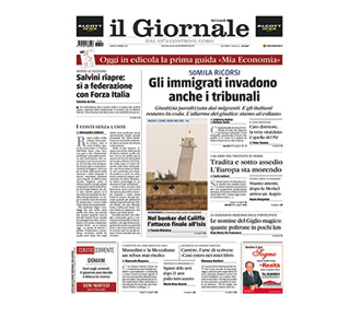 Copertina quotidiano il Giornale